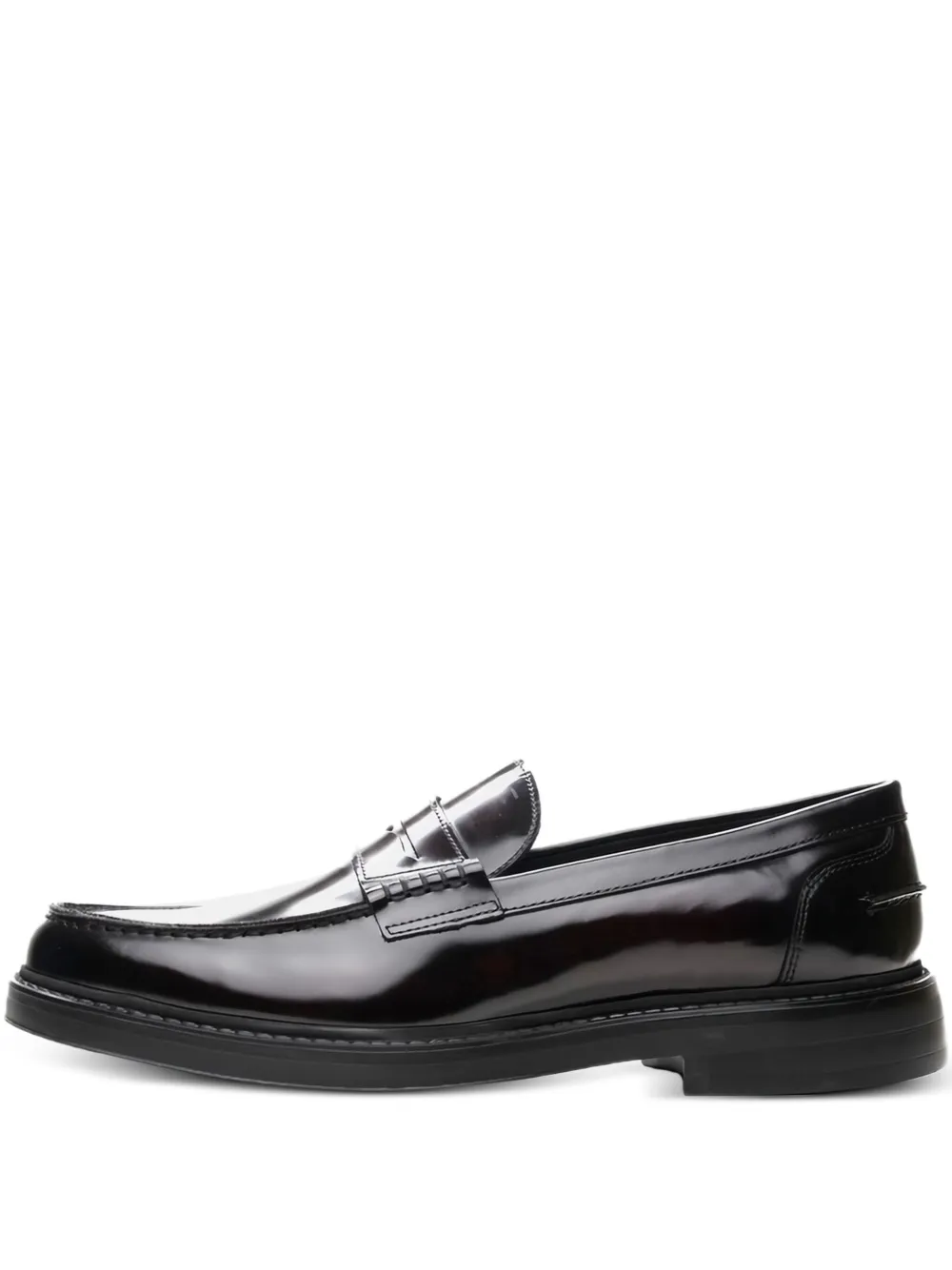 Poche Paris leather penny loafers Red