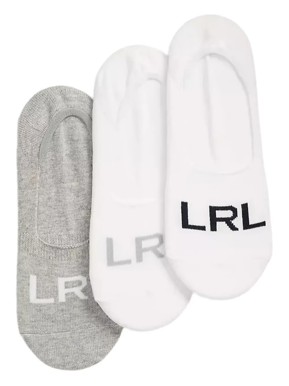 logo-print no-show socks (pack of three)