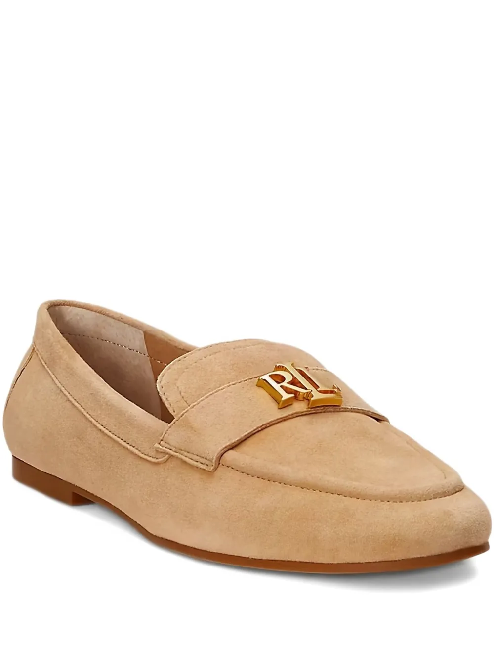 logo-plaque suede pumps