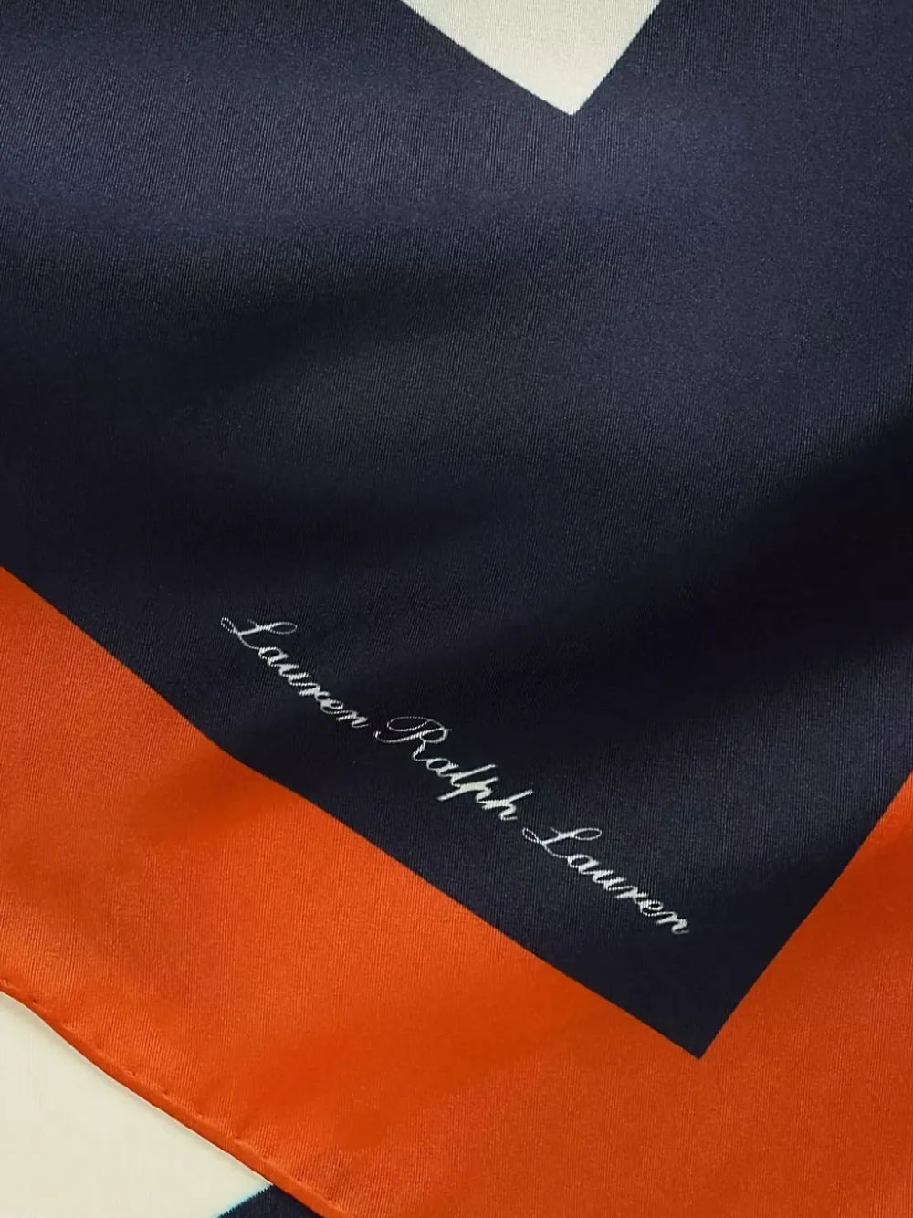 Lauren Ralph Lauren Zijden sjaal - Oranje