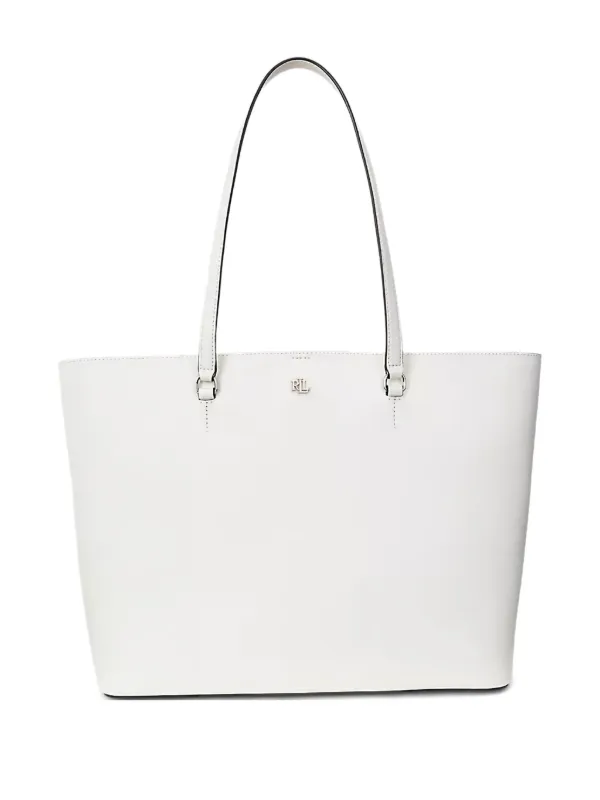 トートバッグ LAUREN RALPH LAUREN Woman Tote bags White 431956937 003 Polo ID Leather Large Tote for Women | Ralph Lauren® SA