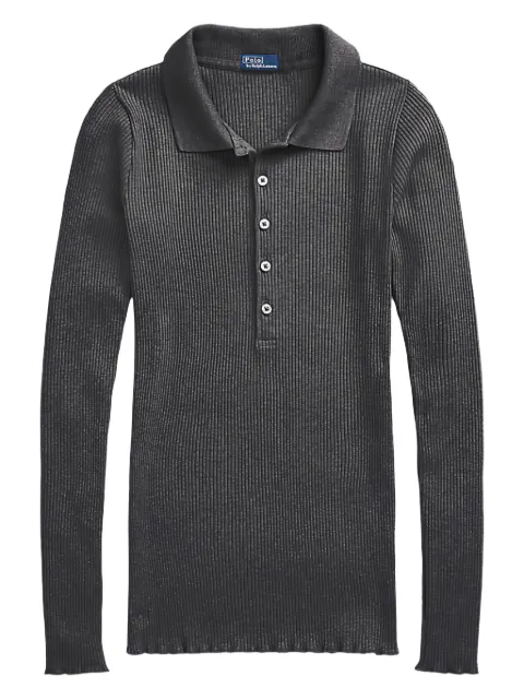 Polo Ralph Lauren playera tipo polo tejida de canalé