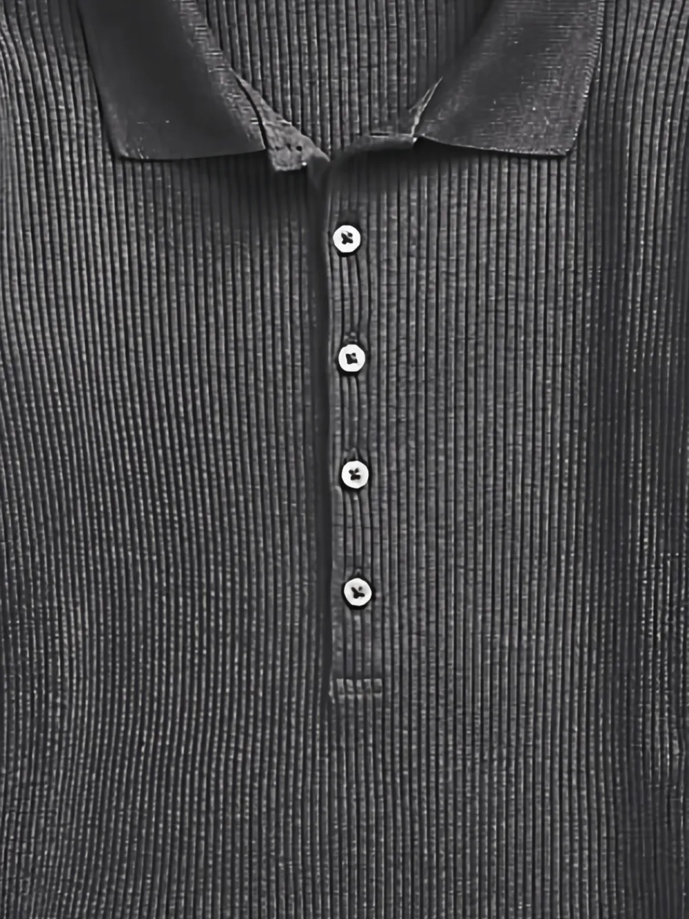 Polo Ralph Lauren ribbed-knit polo top | Polo Tops | Image 2
