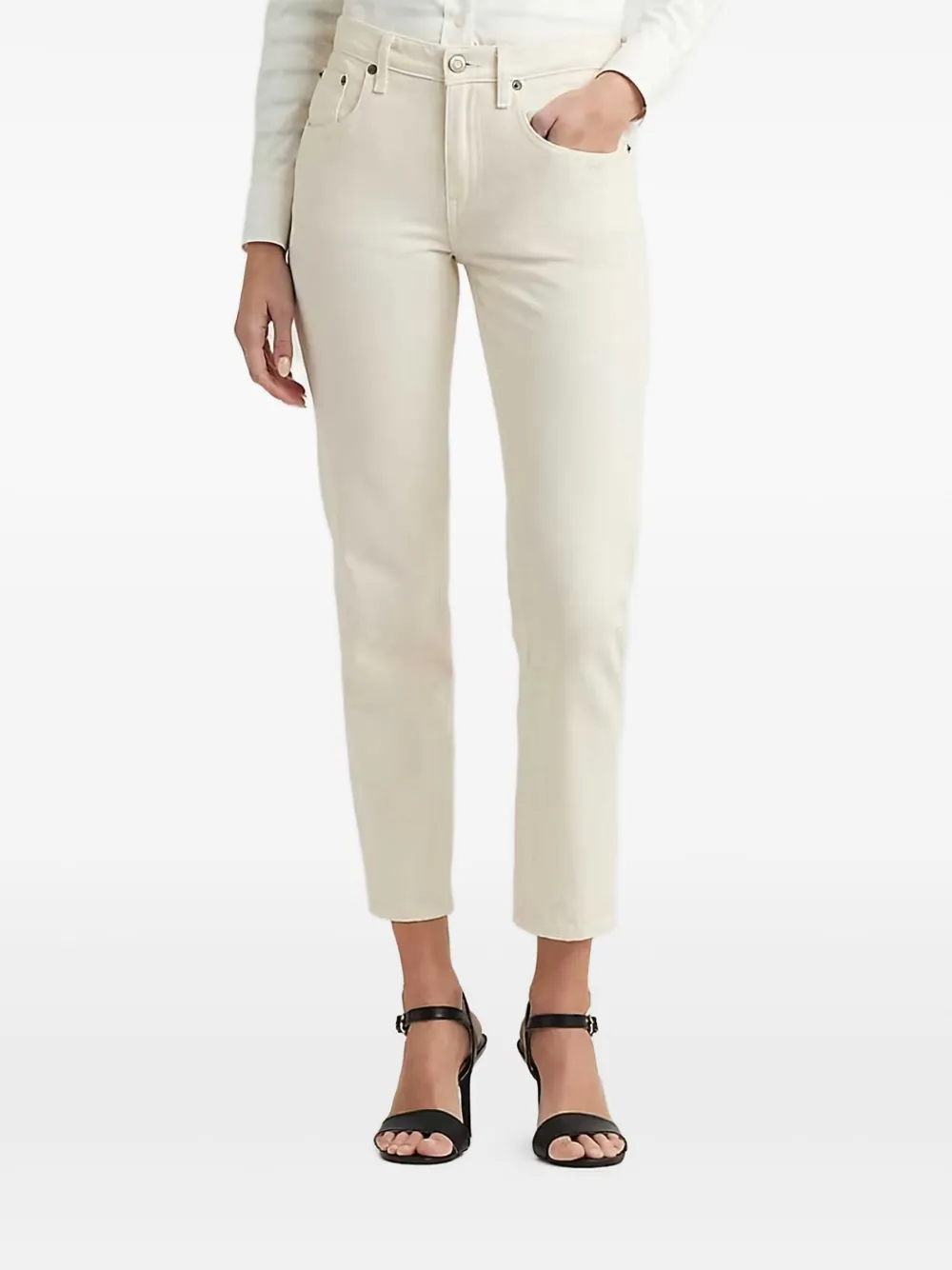 Lauren Ralph Lauren High waist jeans Beige