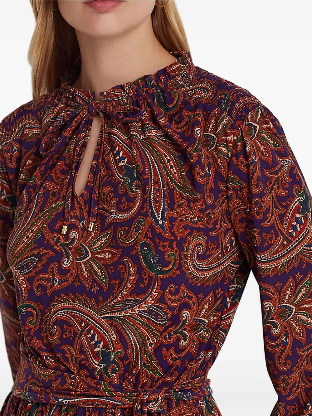 Lauren Ralph Lauren Midi-jurk met paisley-print Rood