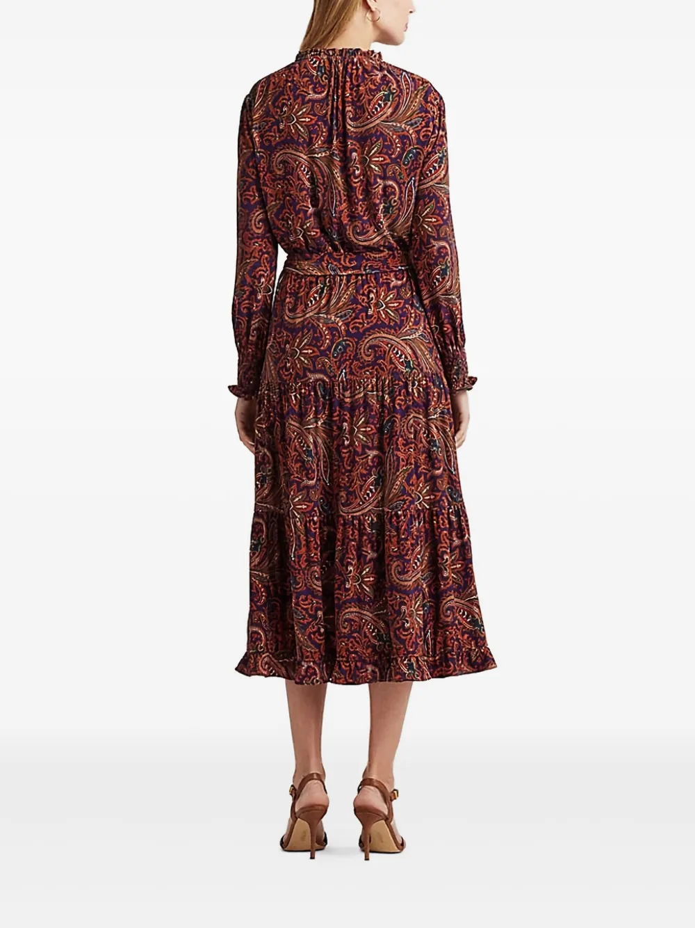 Lauren Ralph Lauren Midi-jurk met paisley-print - Rood