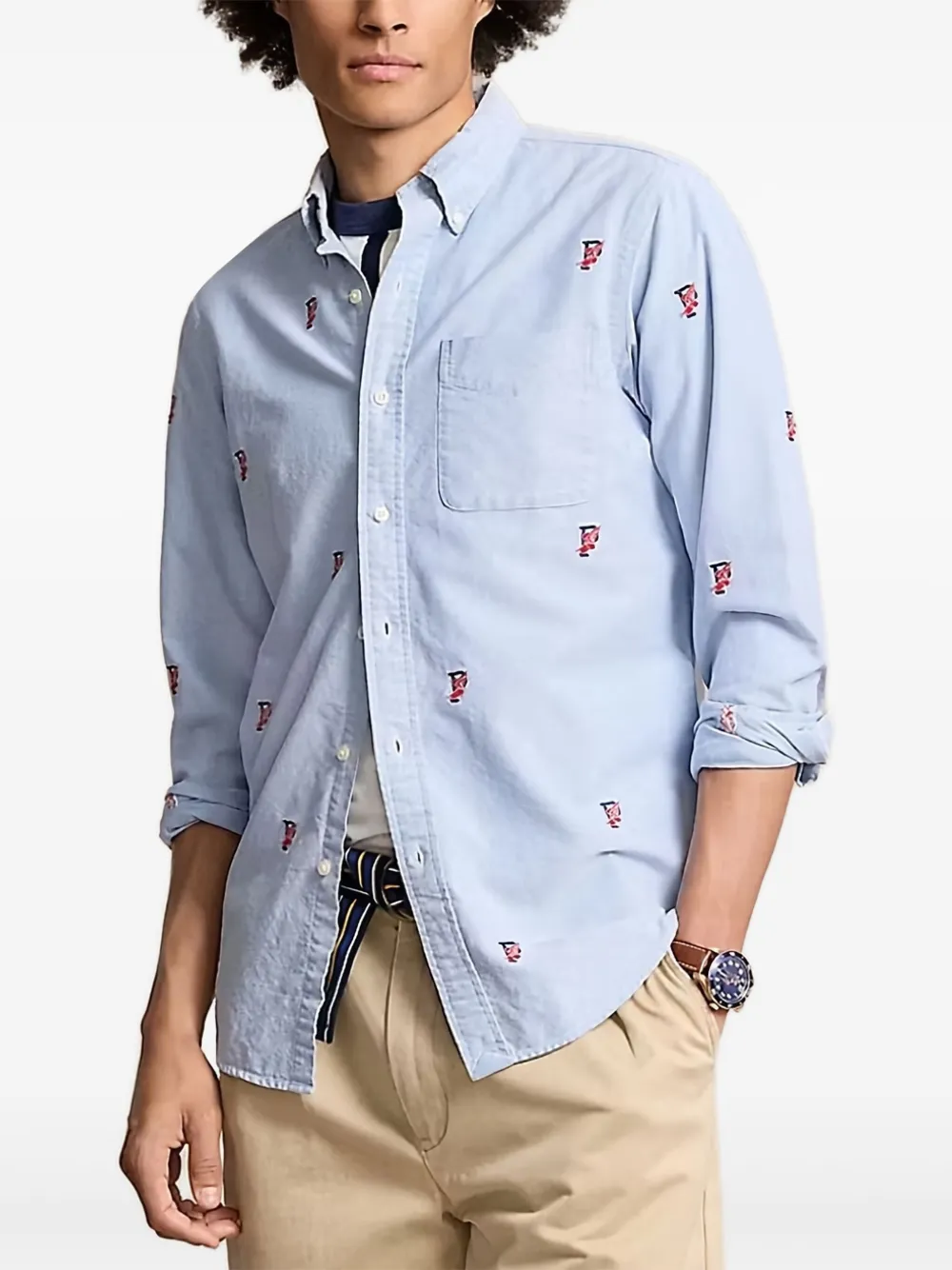 Polo Ralph Lauren camisa de algodón | azul | Image 1