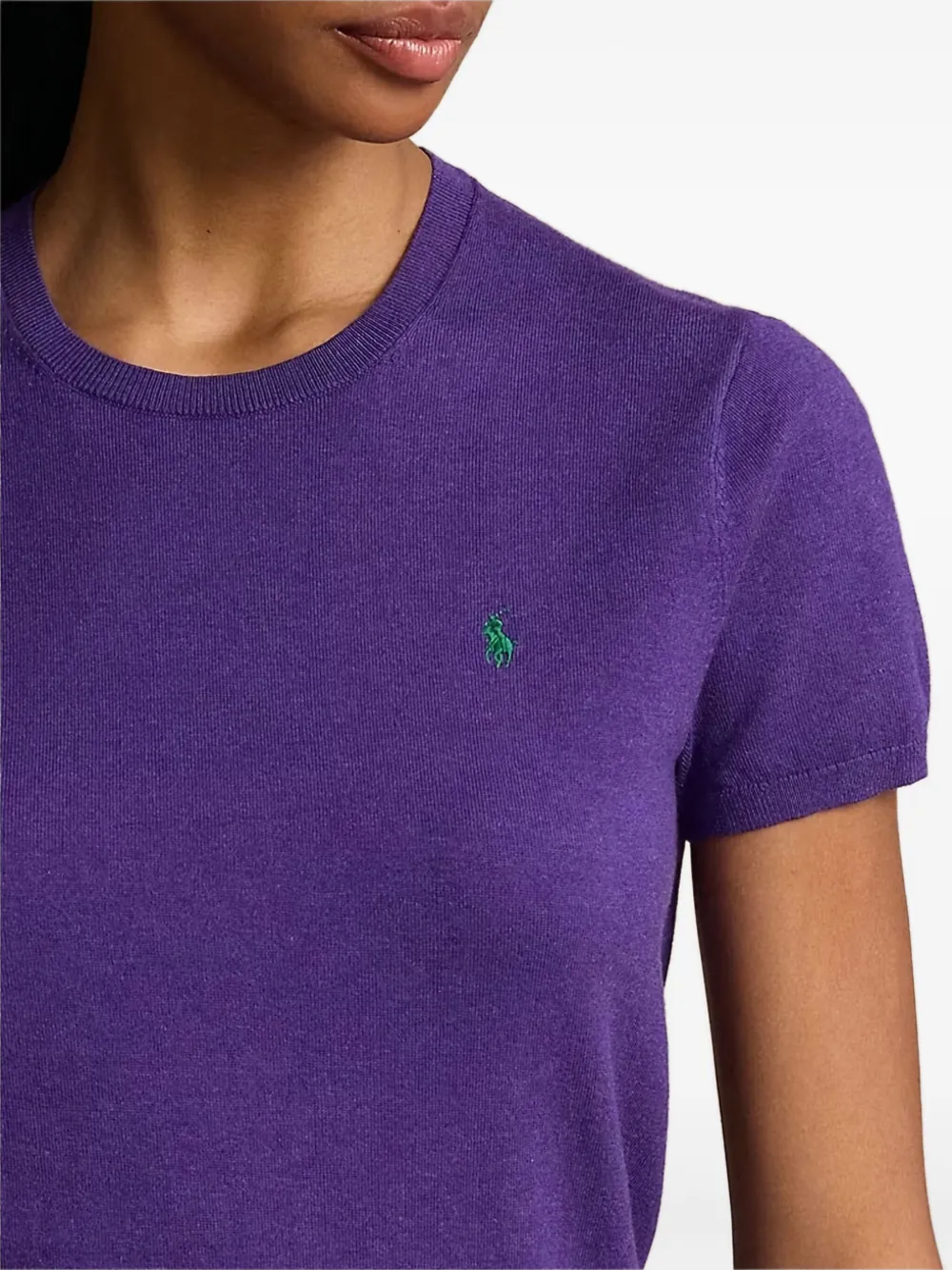 Polo Ralph Lauren Fijngebreid T-shirt Paars