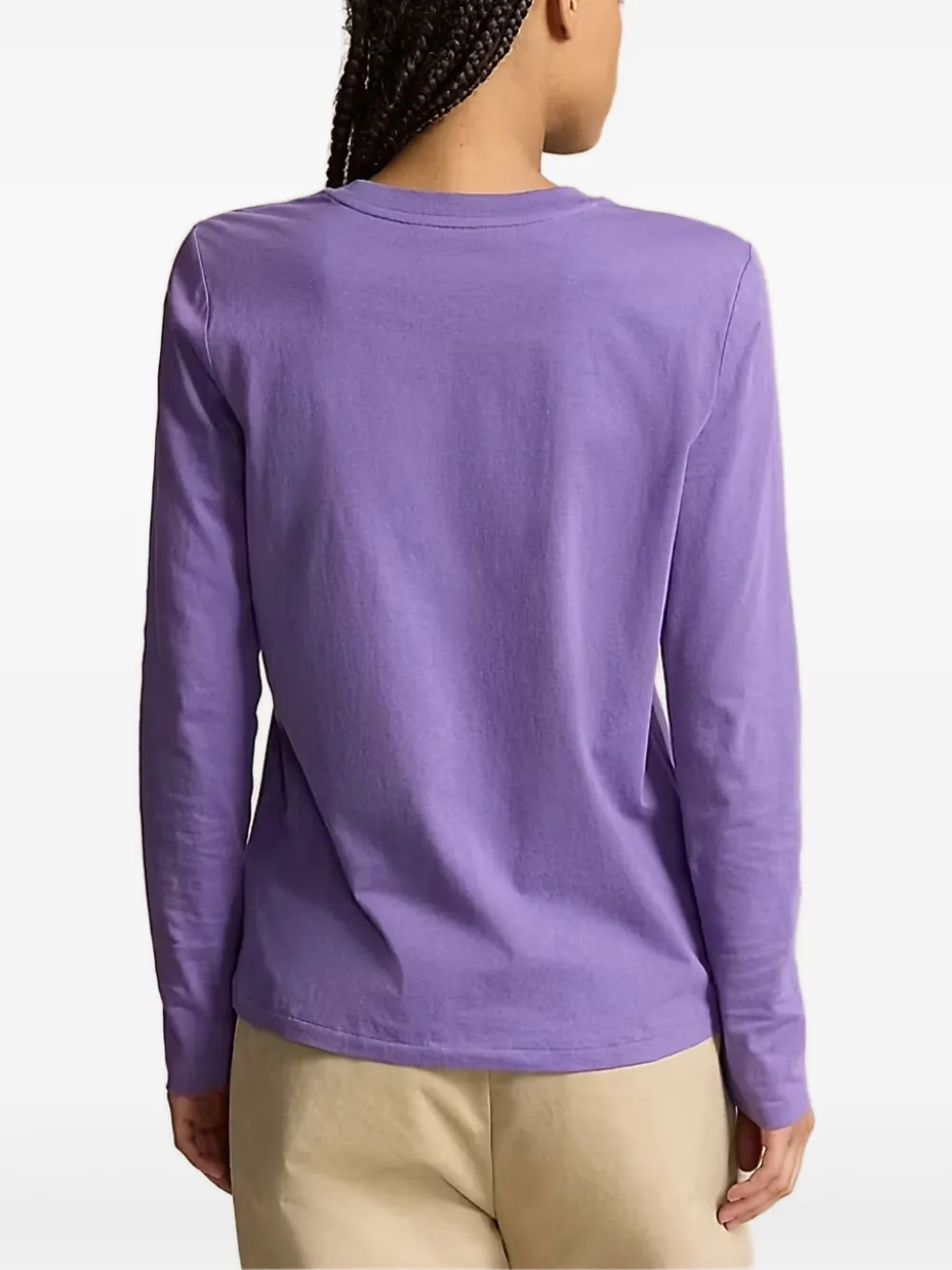 Shop Polo Ralph Lauren Polo Pony-motif Long-sleeve T-shirt