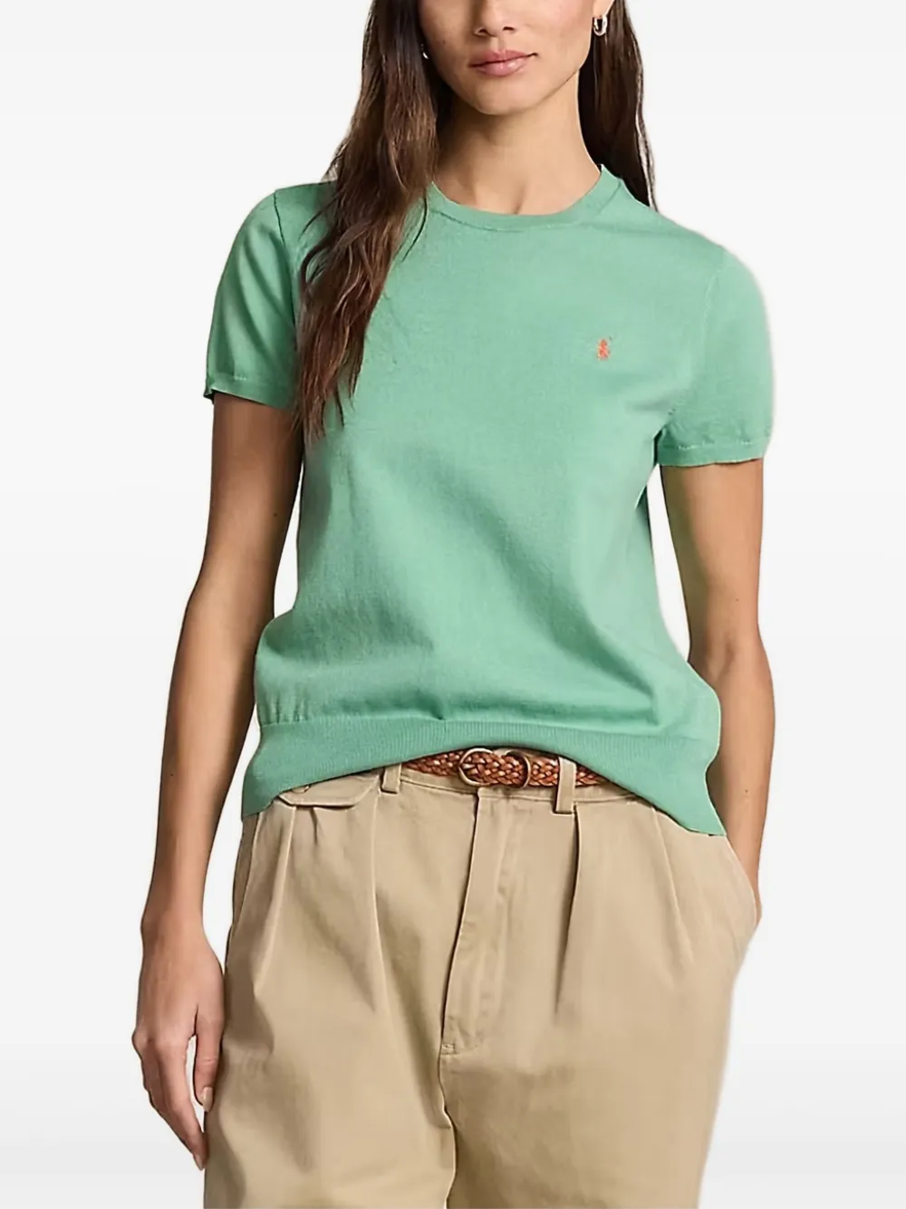 Polo Ralph Lauren Fijngebreid T-shirt Groen
