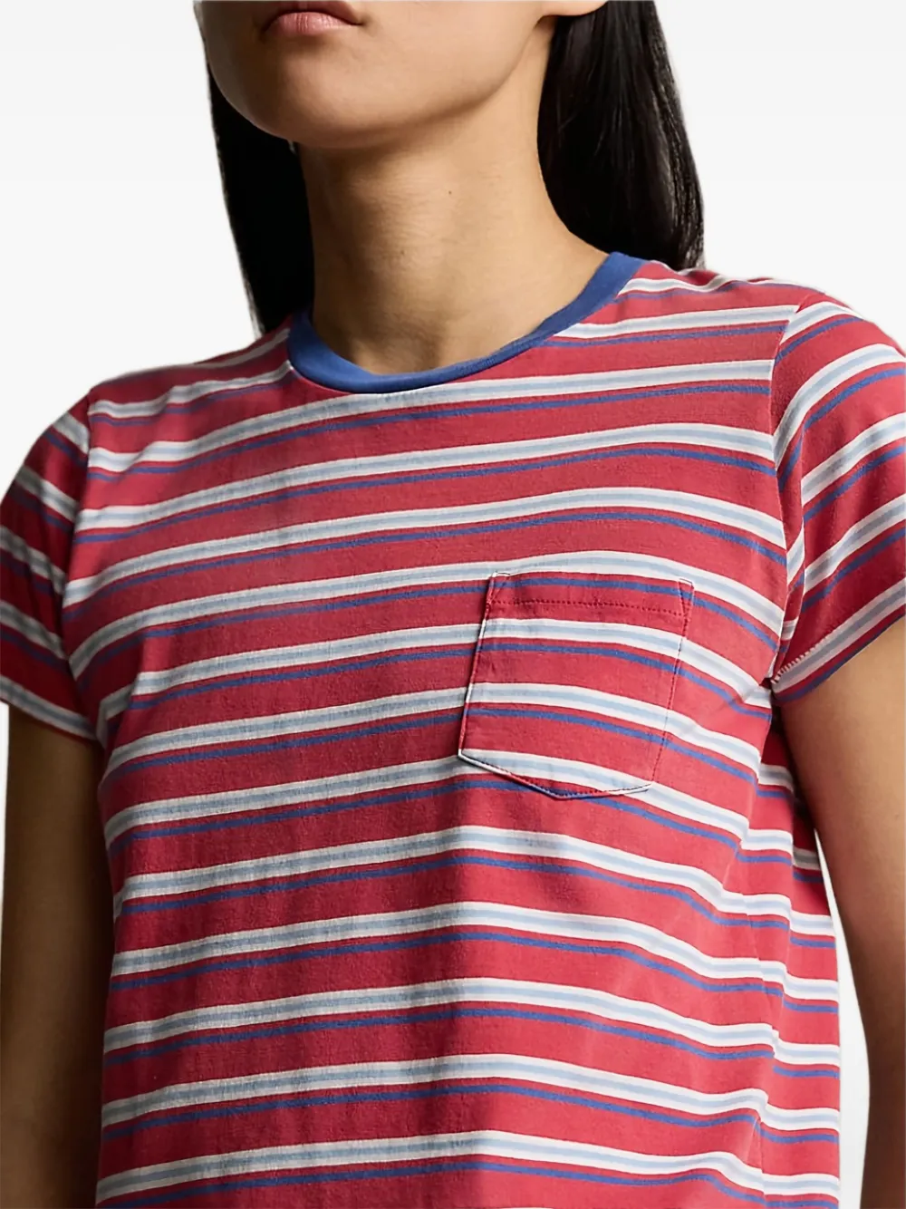 Polo Ralph Lauren striped short-sleeve T-shirt Rood