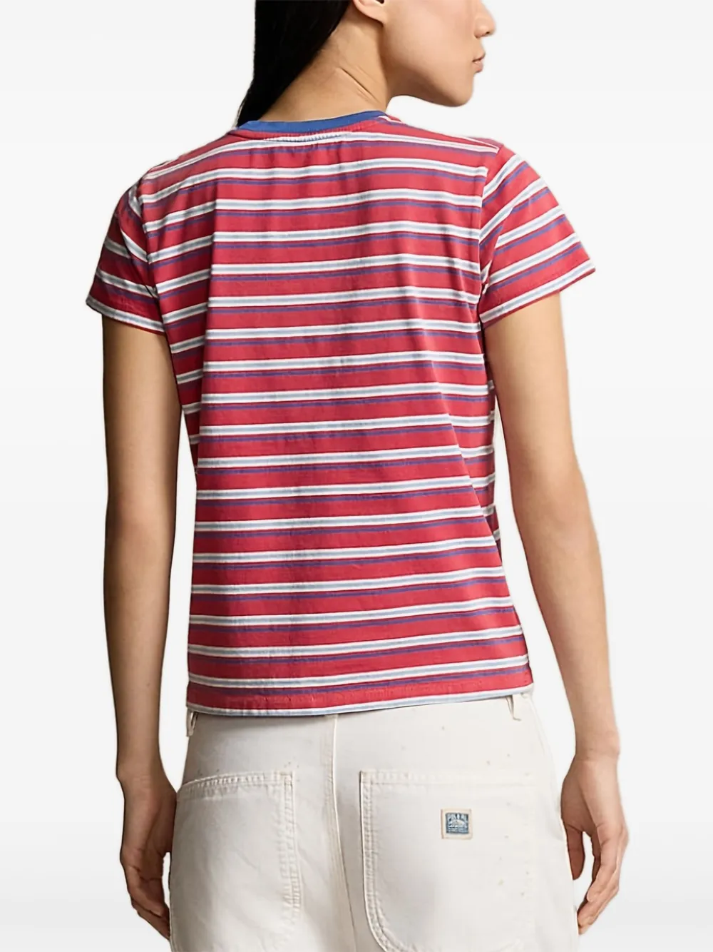 Polo Ralph Lauren striped short-sleeve T-shirt Rood