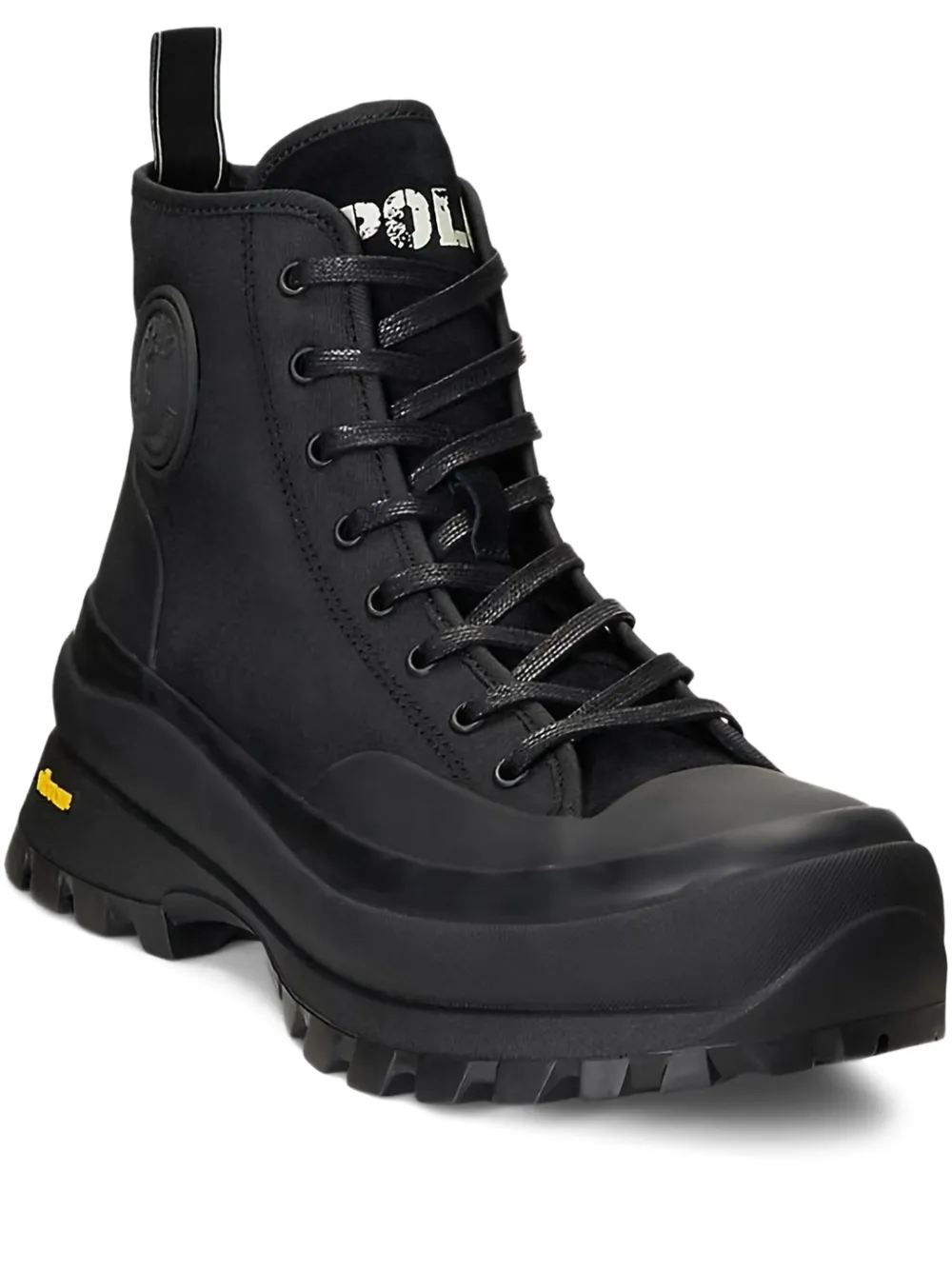 Polo Ralph Lauren logo-appliqué hiking boots Black