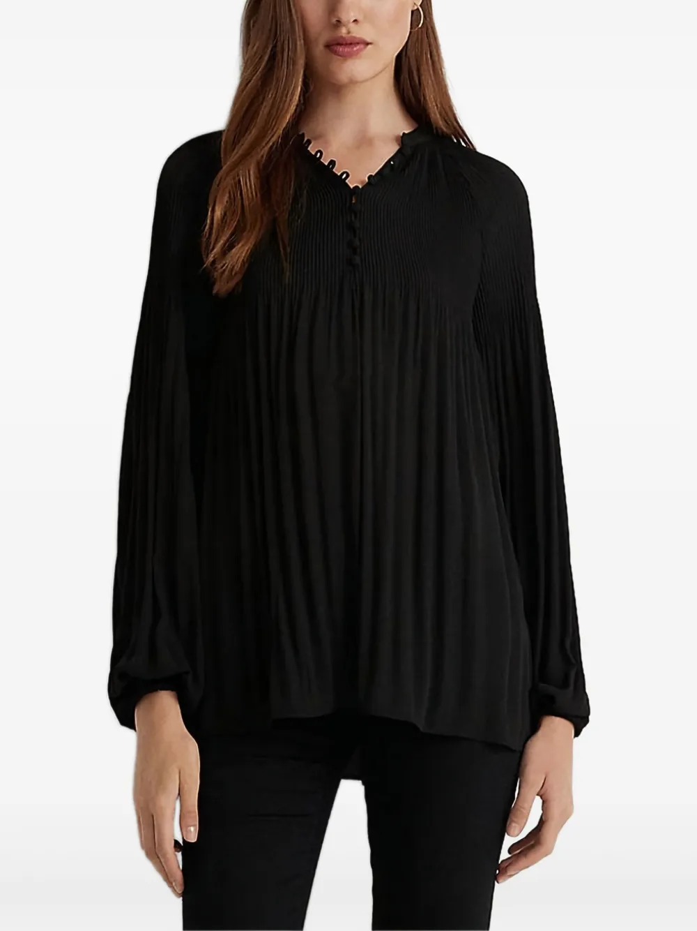 pleated blouse