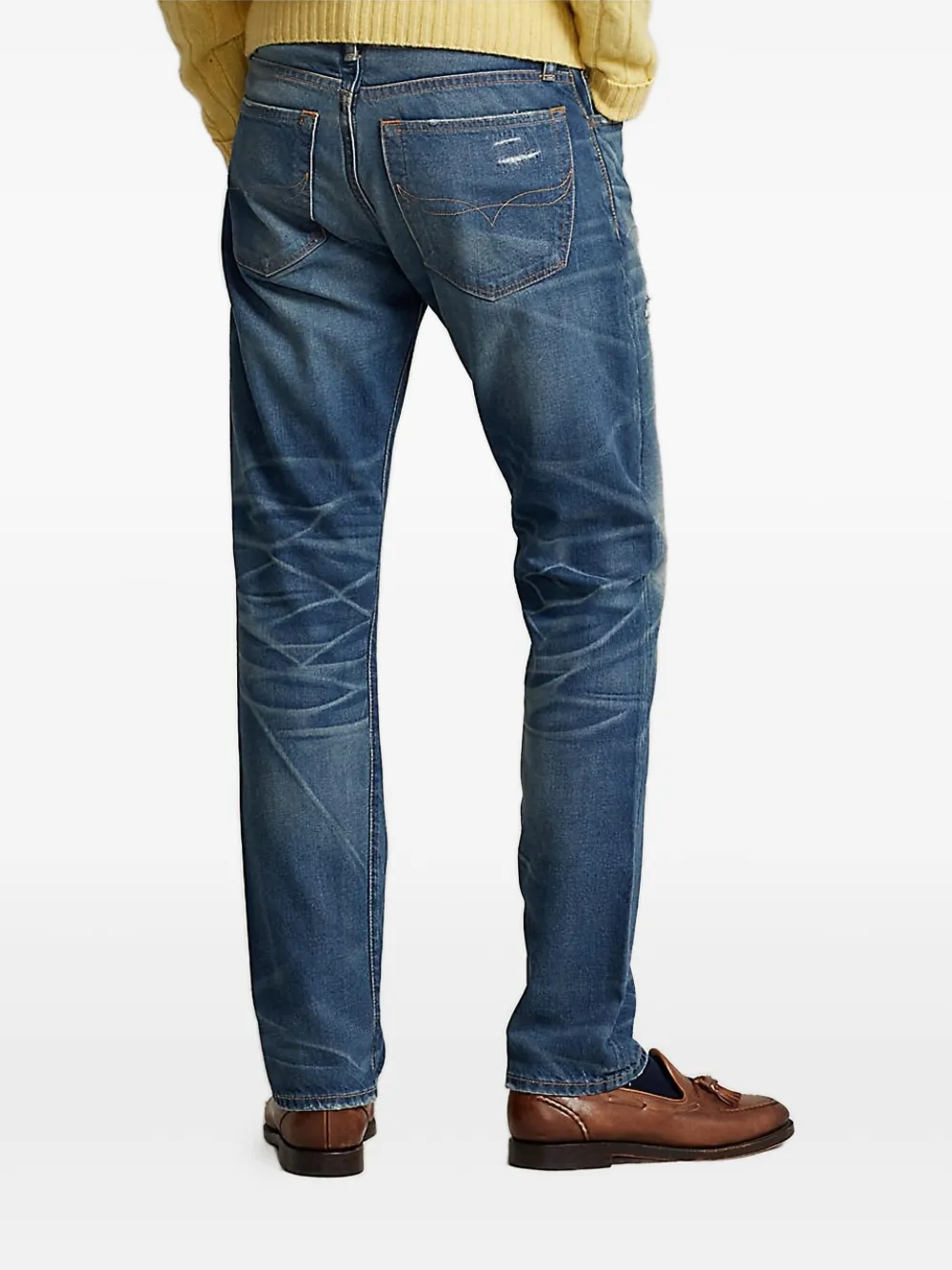 Polo Ralph Lauren Gerafelde jeans Blauw