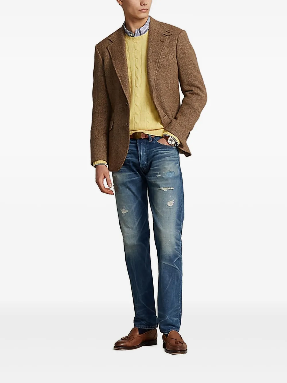 Polo Ralph Lauren Gerafelde jeans Blauw