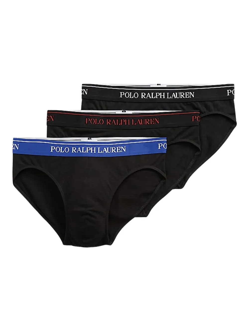 Polo Ralph Lauren コットンブリーフ 3枚組 - ブラック Polo Ralph Lauren コットンブリーフ 3枚組 - ブラック