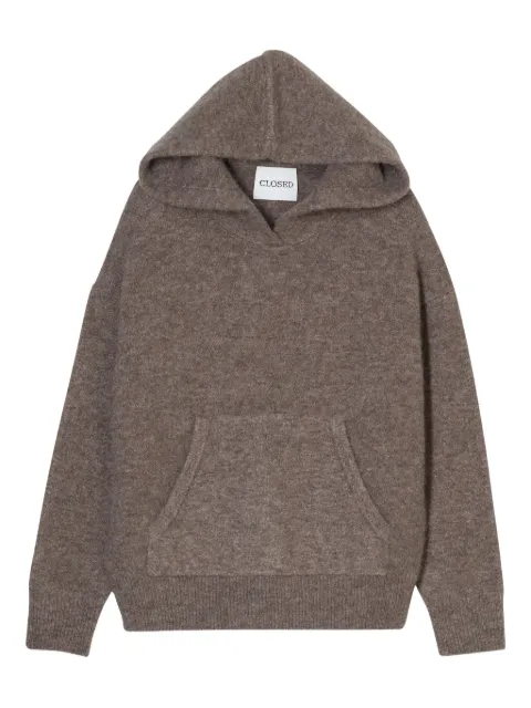 Closed hooded sweater