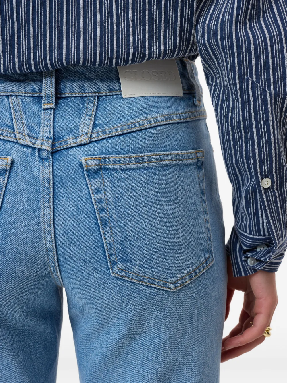 Closed Milo straight cropped jeans Blauw