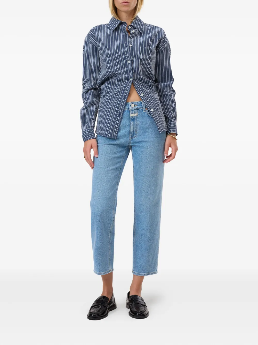 Closed Milo straight cropped jeans Blauw