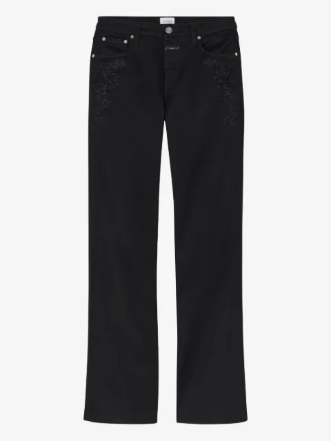 Closed embroidered high-rise jeans