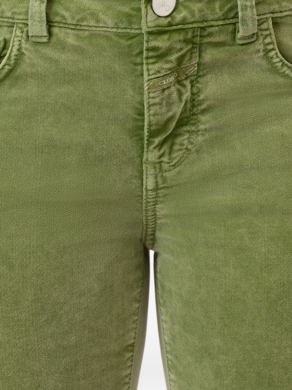 Closed Baker velvet trousers Groen