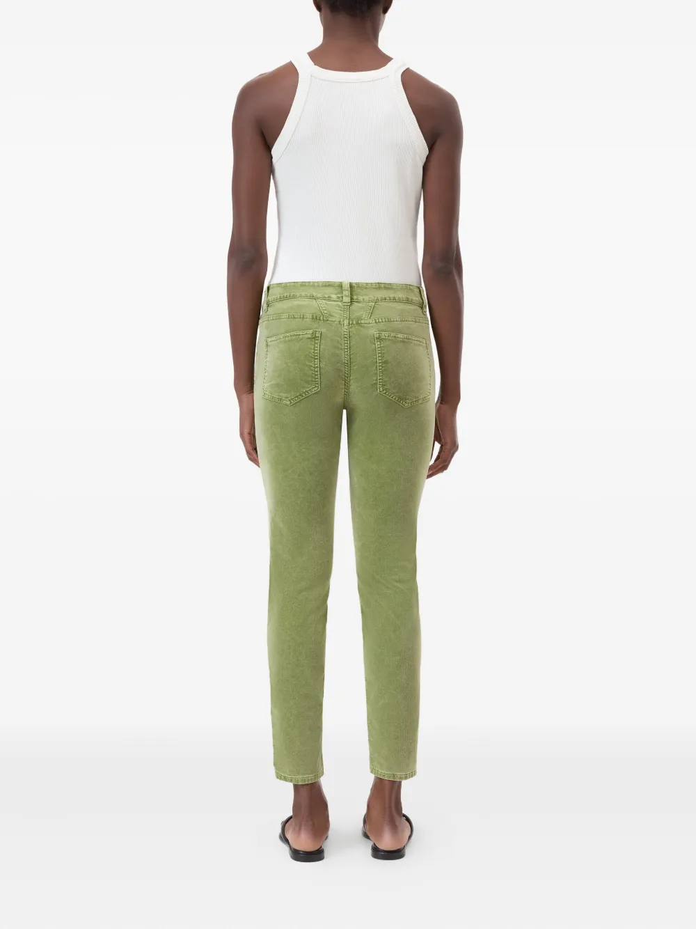 Closed Baker velvet trousers Groen
