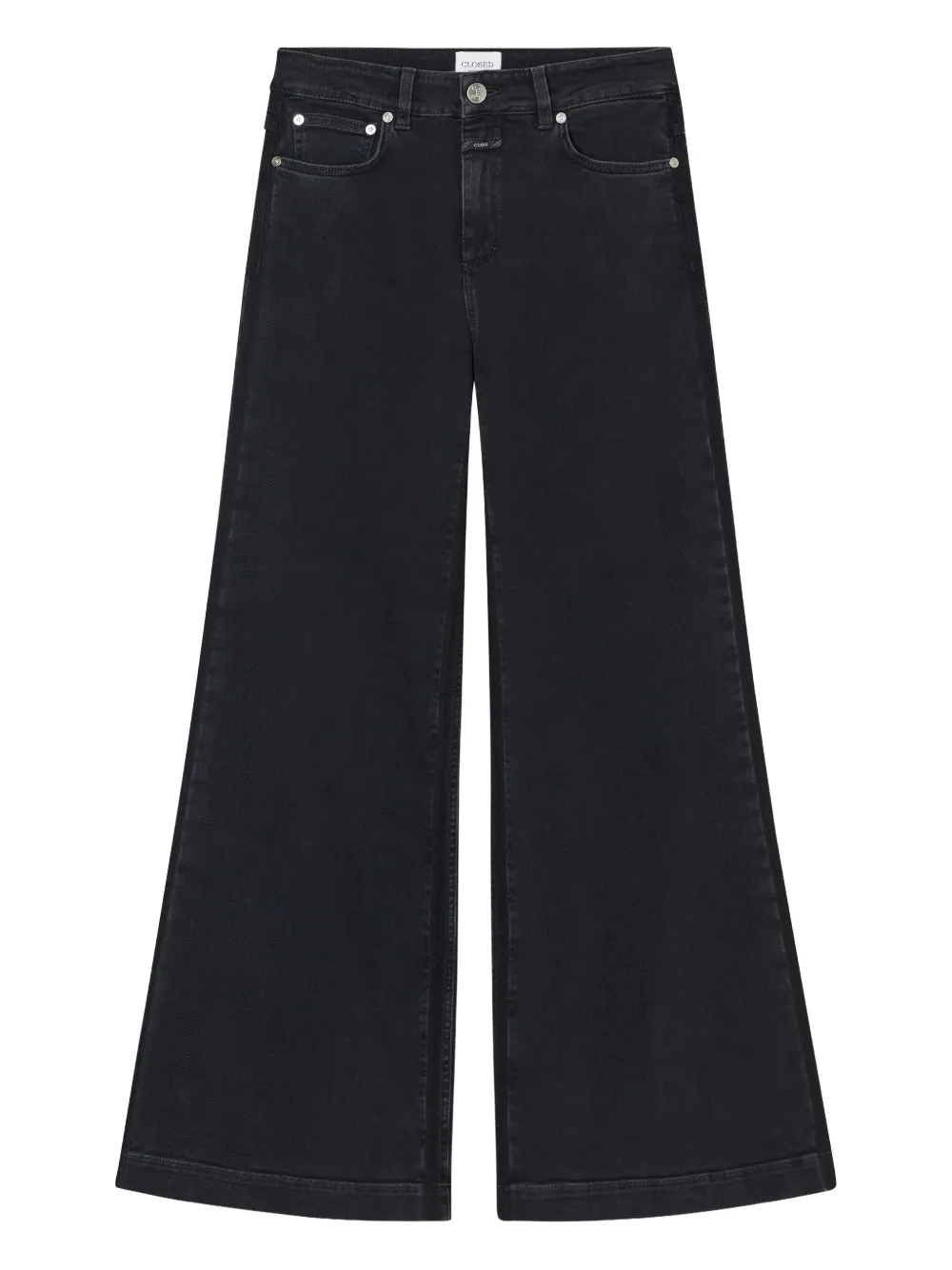 Closed Jeans mit Logo-Patch - Schwarz