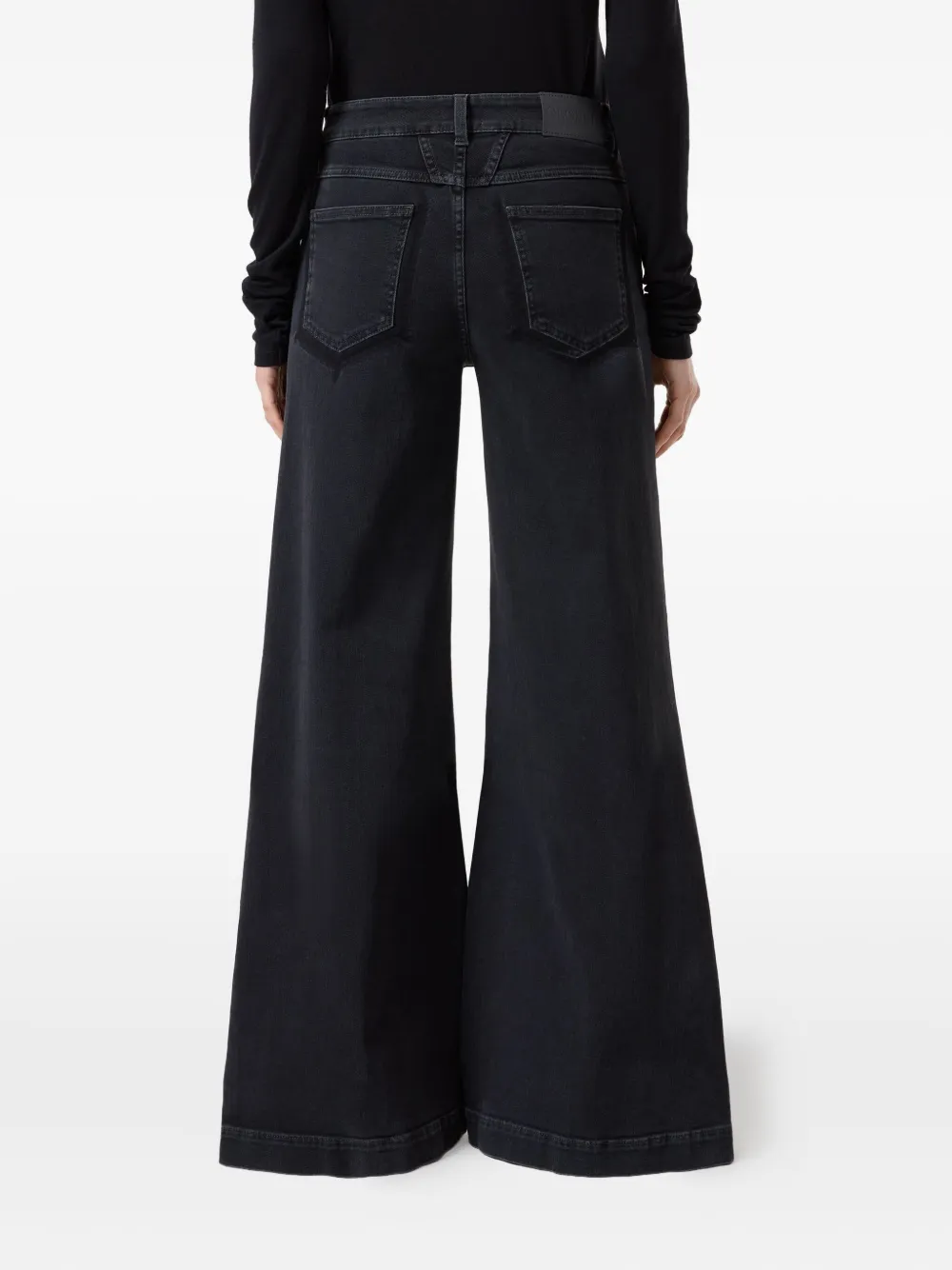 Closed Jeans met logopatch Zwart