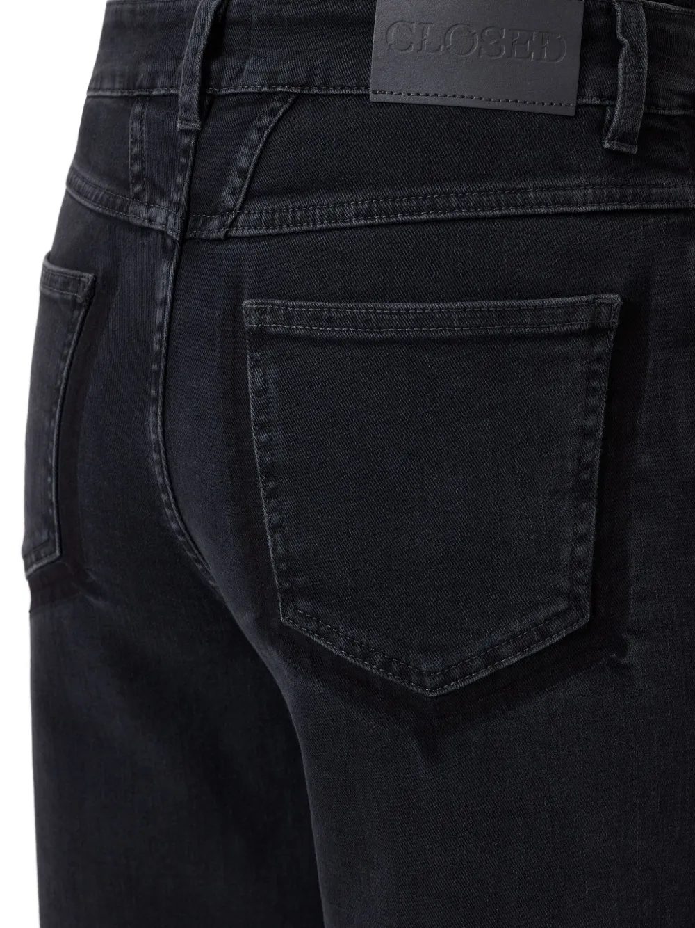 Closed Jeans met logopatch Zwart