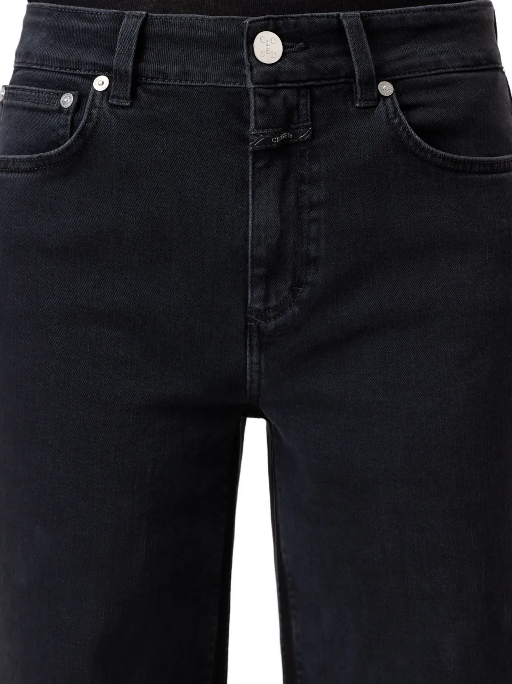 Closed Jeans met logopatch Zwart