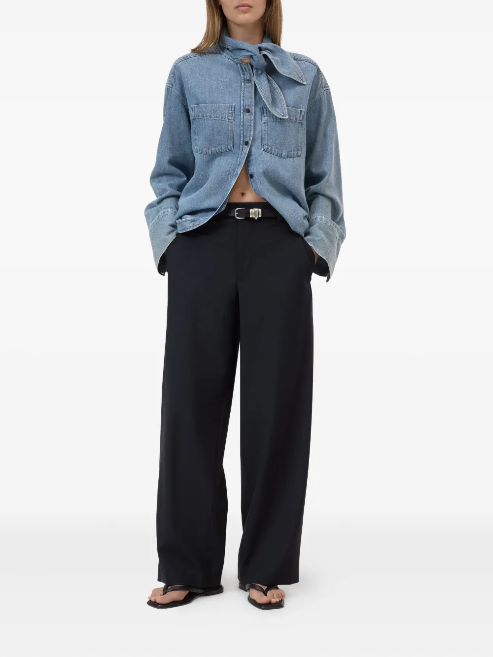 Closed Wrenna straight-leg trousers Zwart