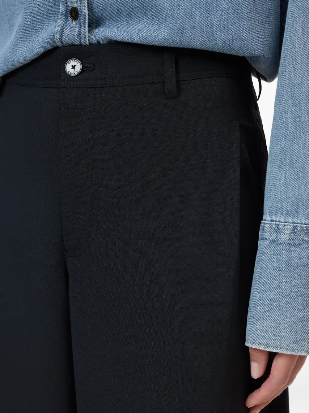 Closed Wrenna straight-leg trousers Zwart