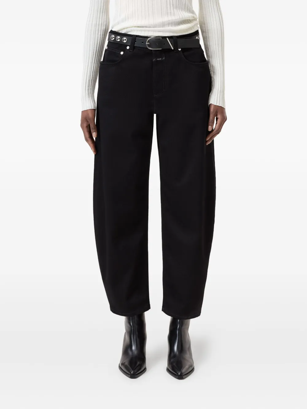 Closed High-waisted Jeans In Black