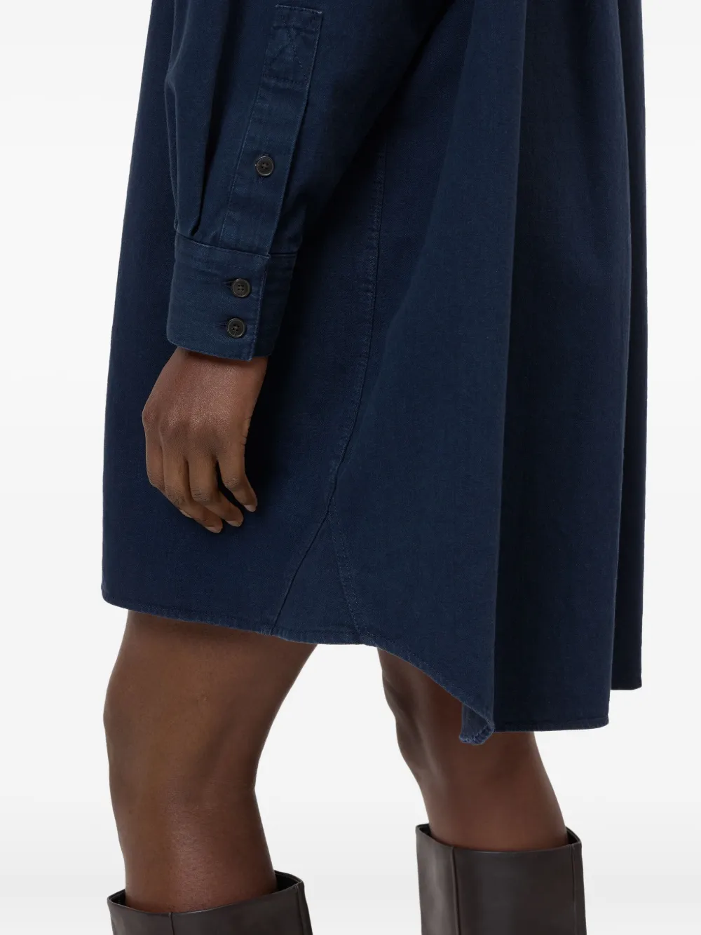 Closed Blousejurk met dubbele zak Blauw