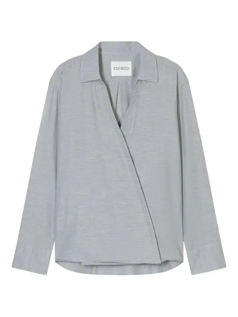 Closed asymmetric blouse