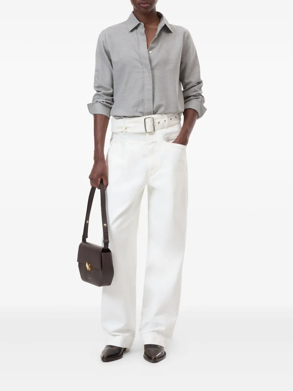 Closed Blouse met lange mouwen - Grijs