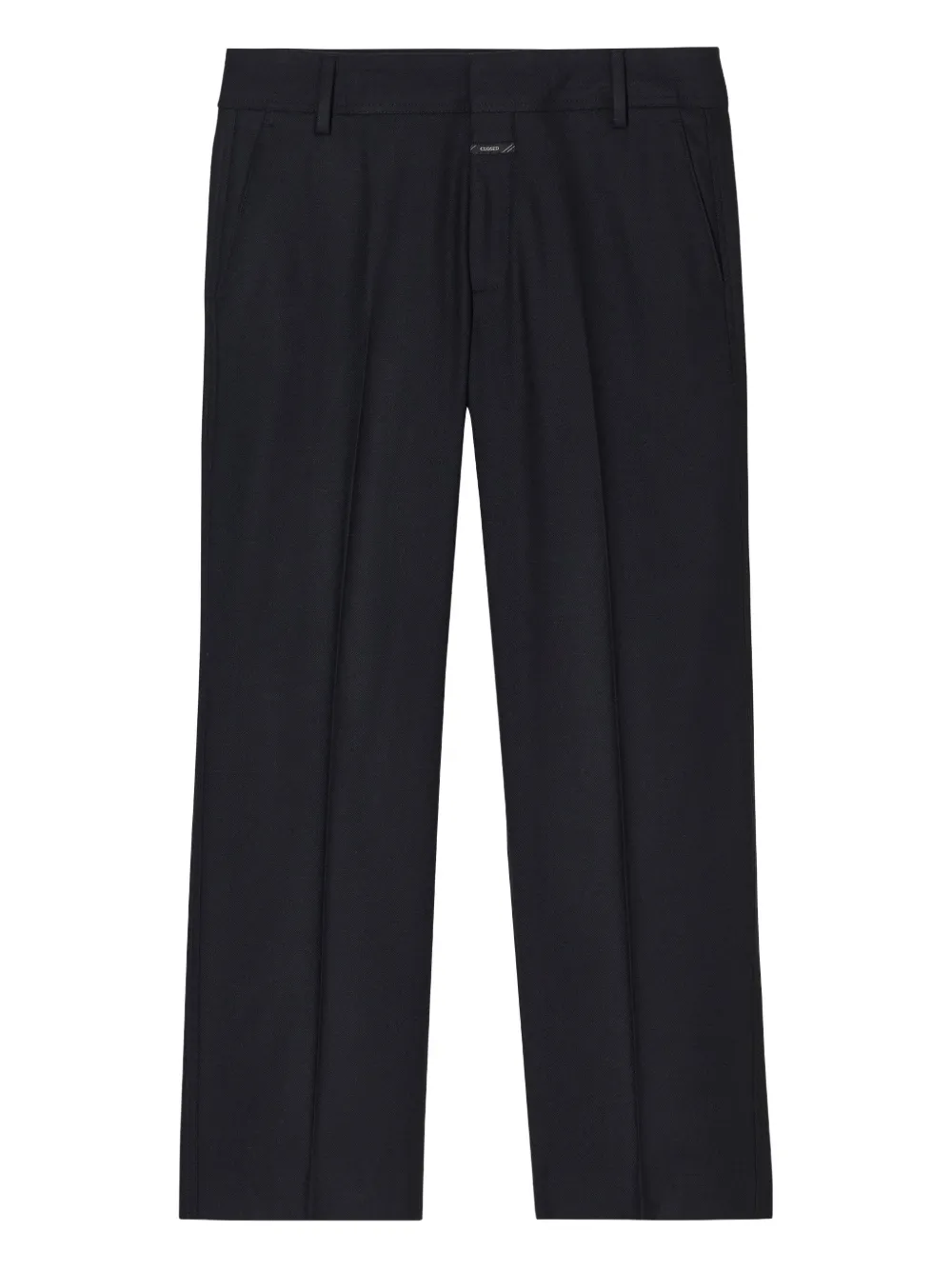 Closed Pleated Tailored Trousers In Blue