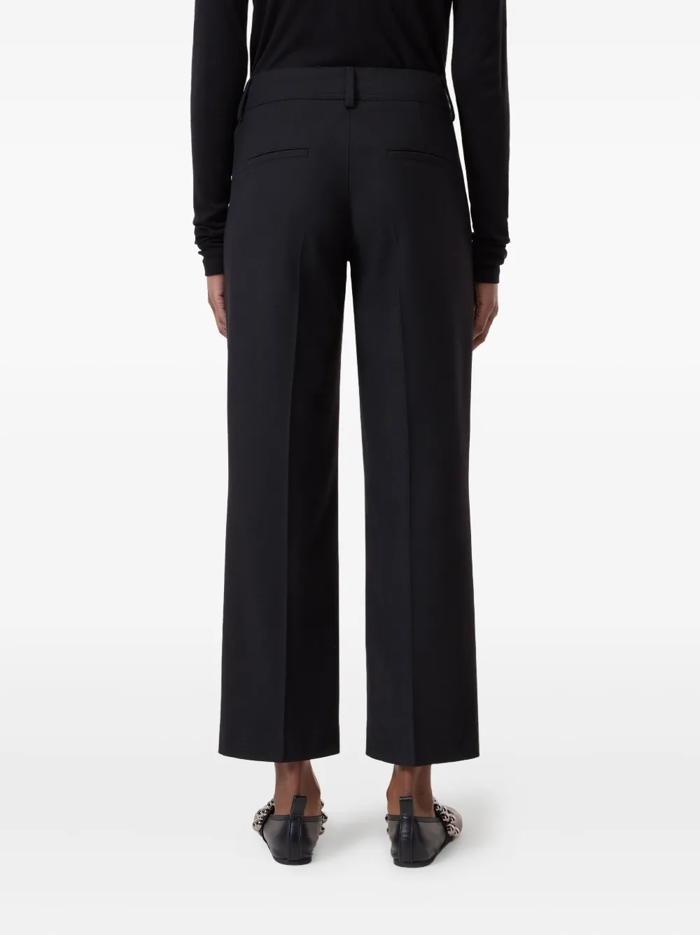 Closed Pleated Tailored Trousers In Blue