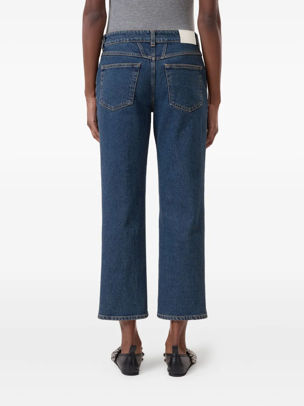 Closed Logo-patch Jeans In Blue