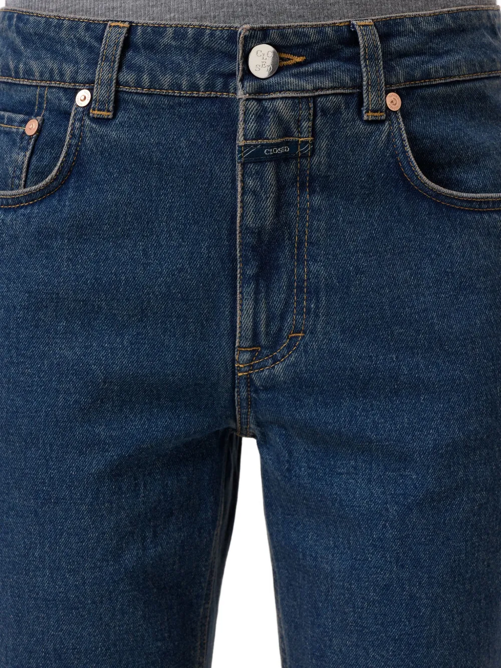 Closed Logo-patch Jeans In Blue