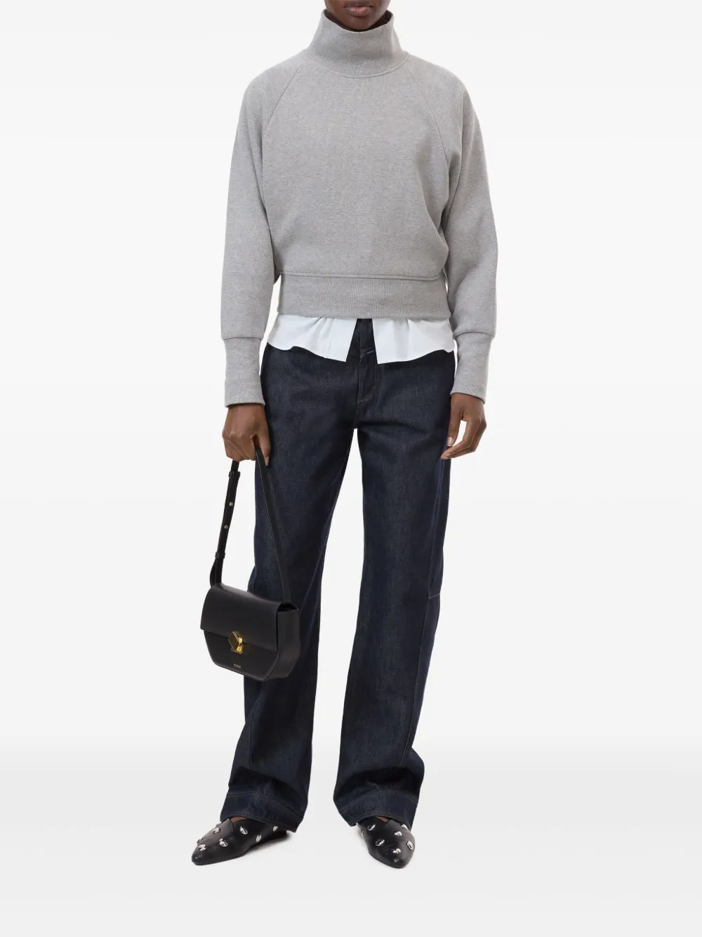 Closed high-neck sweatshirt | Sweaters | Image 2