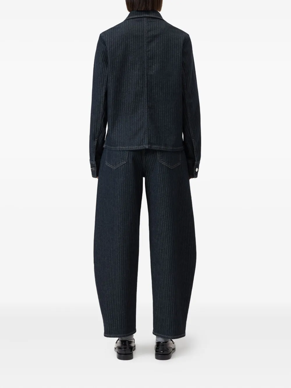 Closed Getailleerde jack Blauw