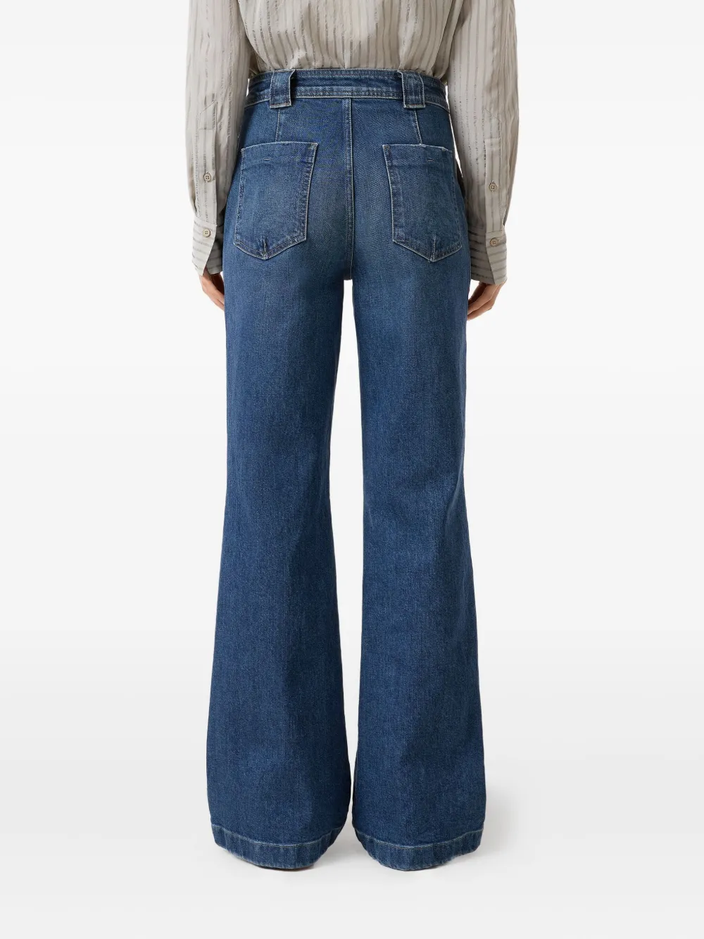 Closed Flared jeans met wijde pijpen Blauw