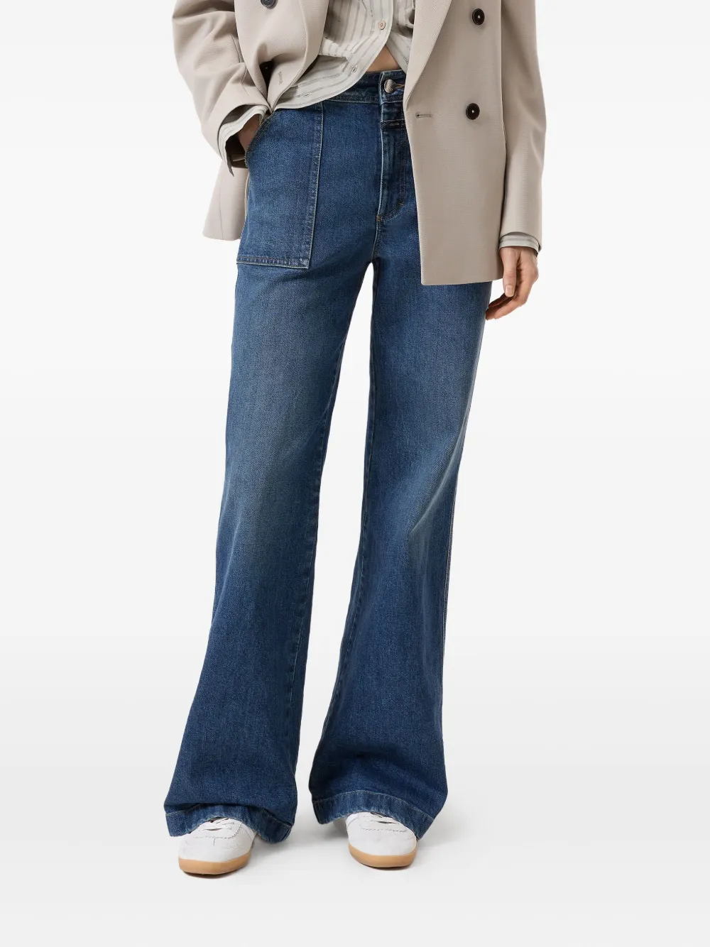 Closed Flared jeans met wijde pijpen - Blauw