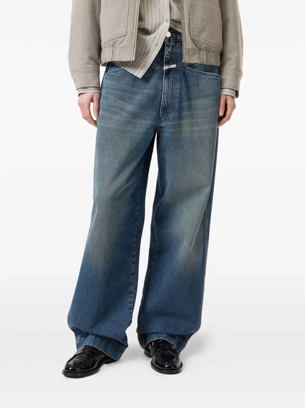 Closed Jeans met wijde pijpen - Blauw