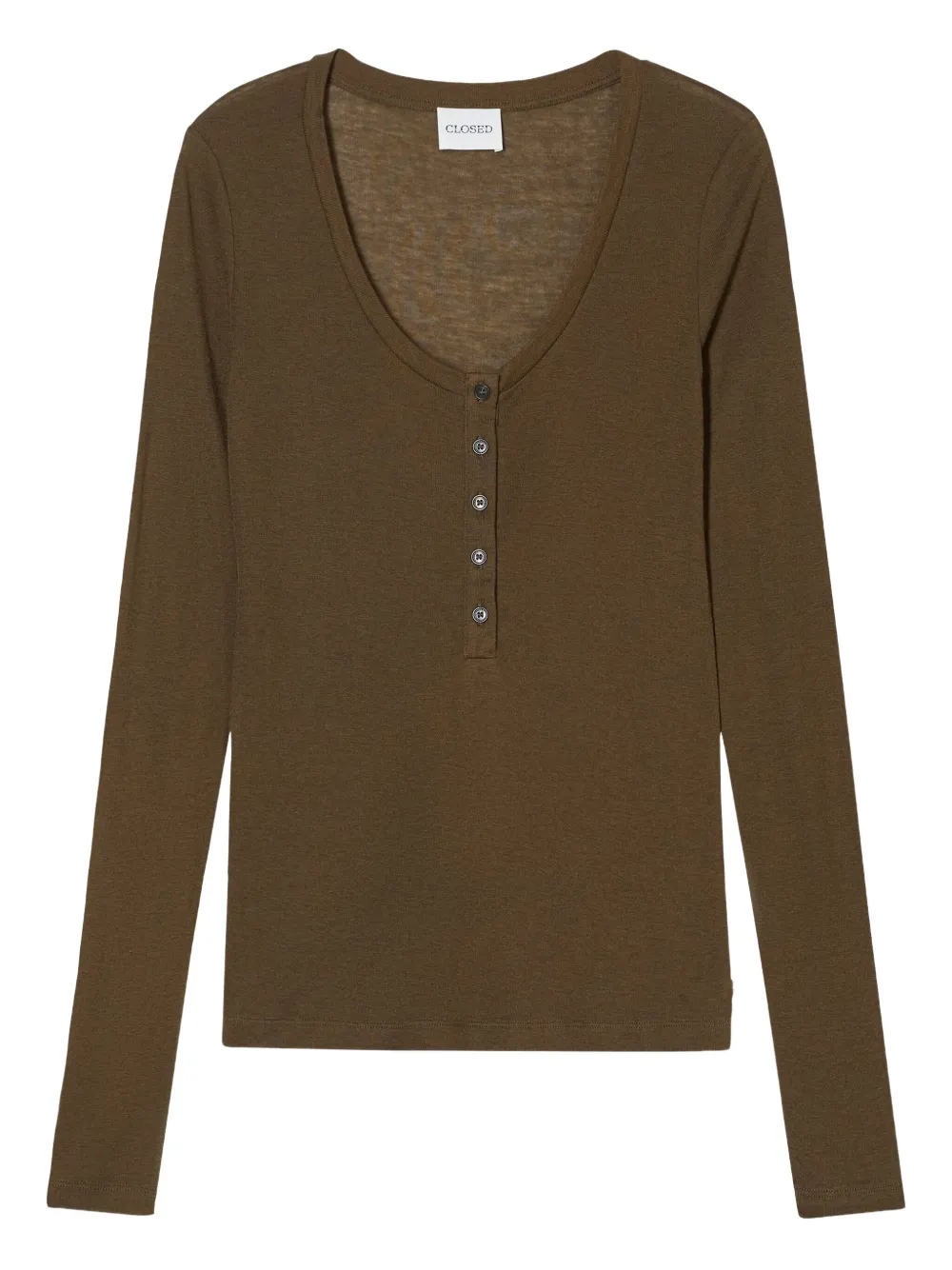 Closed Top met lange mouwen Groen