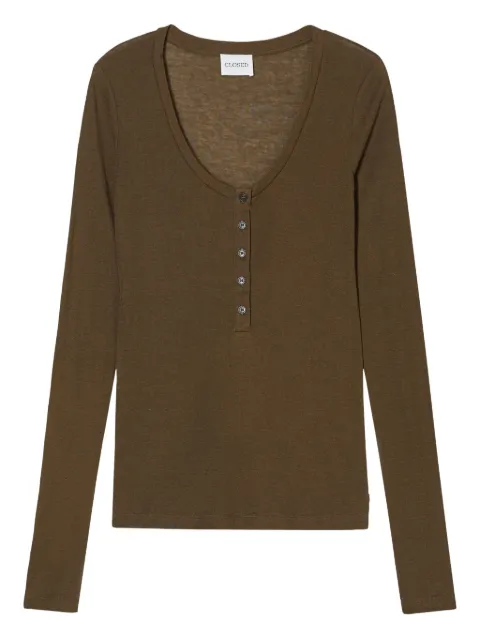 Closed Henley long-sleeve top