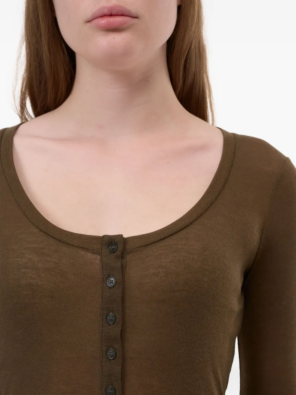 Closed Top met lange mouwen Groen