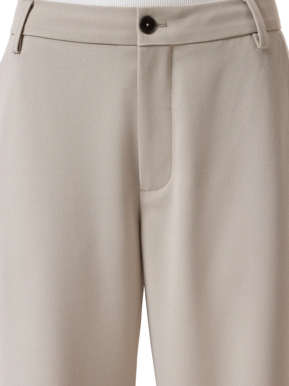 Closed Broek met wijde pijpen Beige